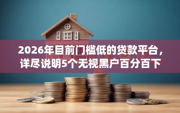 2026年目前门槛低的贷款平台,详尽说明5个无视黑户百分百下款app-借钱网