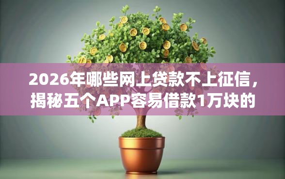 2026年哪些网上贷款不上征信，揭秘五个APP容易借款1万块的app-借钱网